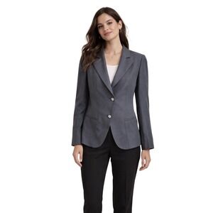 Giorgio Armani Gray Textured Blazer Jacket –‎ Made in Italy – Size 46 (US 12)